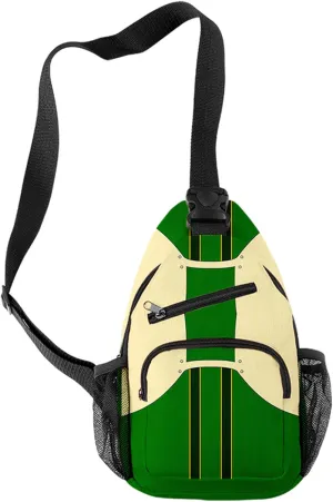 Anime My Hero Single Shoulder Bag Manga Sling Bag Cosplay Daypack(Asui Tsuyu)