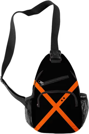 Anime My Hero Single Shoulder Bag Manga Sling Bag Cosplay Daypack(Bakugou Katsuki)