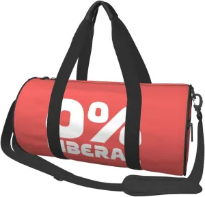Anti Liberal Democrat Zero Percent Liberal Duffel Bag Gym Bag Travel Sports Tote Large Foldable Beach Swim Yoga0