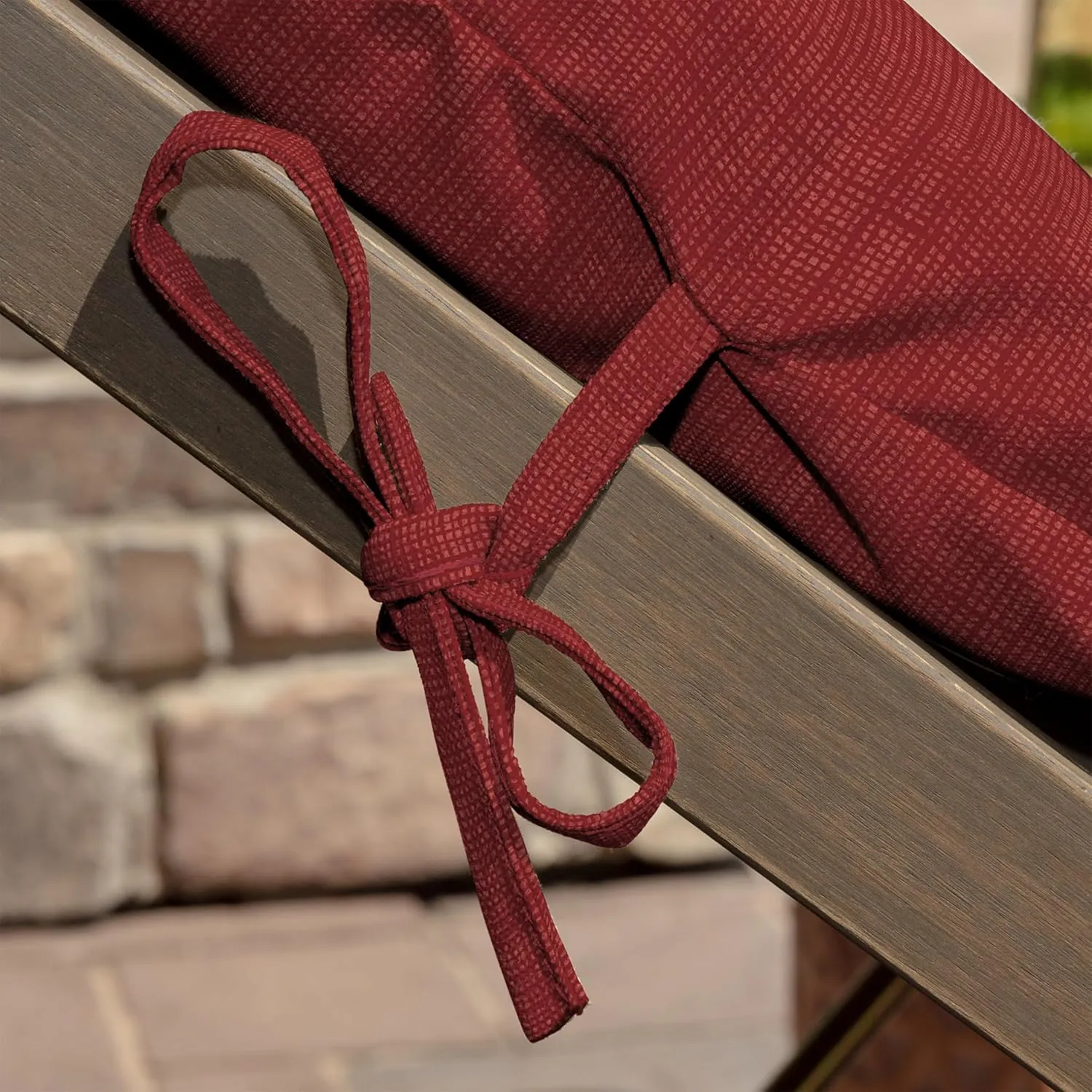 Arden Foam Outdoor Chaise Lounge Cushion, 21 x 72, Made with ProFoam, Rain-Proof, Fade Resistant, Ruby Red Leala