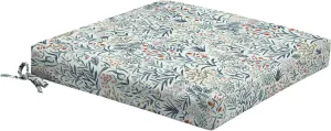Arden Foam Outdoor Dining Seat Cushion, 19 x 19, Made with ProFoam, Rain-Proof, Fade Resistant, Pistachio Botanical