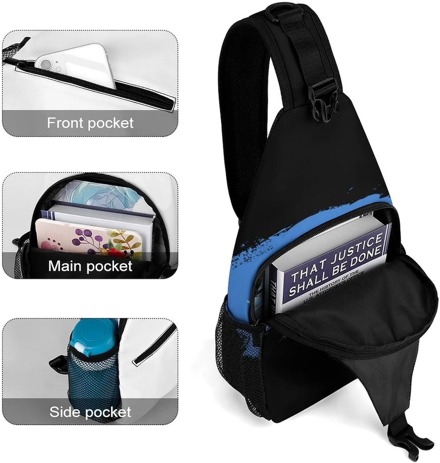 Armenian Flag Brush Stroke Sling Bag Crossbody Chest Bag Shoulder Bag For Travel Hiking Cycling Camping