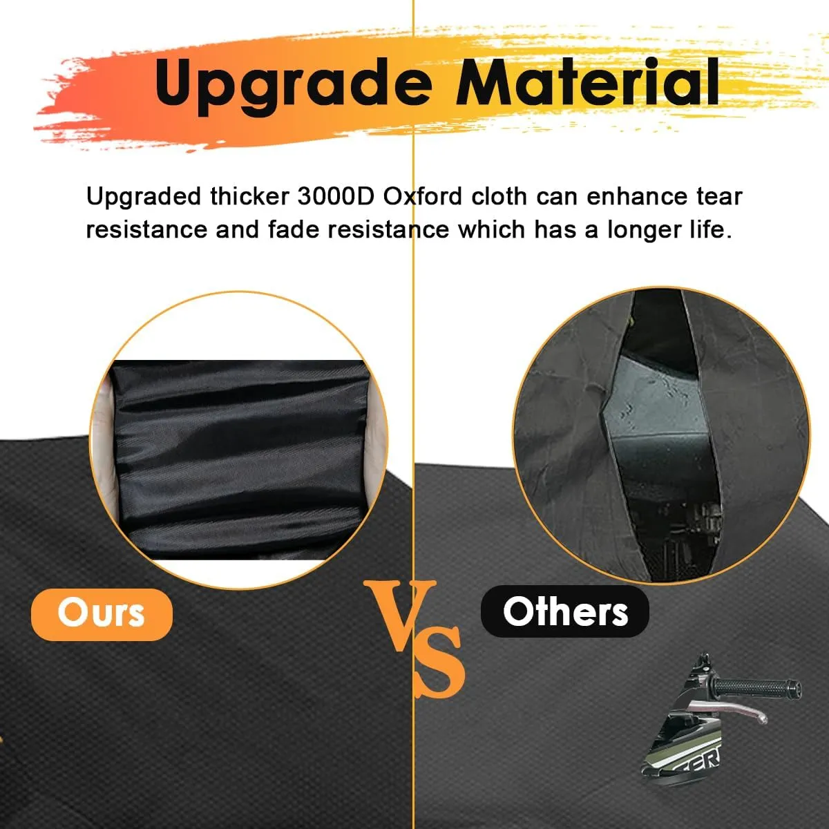 ATV Cover Waterproof Heavy Duty 300D 4 Wheeler Cover, All Weather Outdoor Protection Covers Suit for Polaris Kawasaki Suzuki Honda-XL