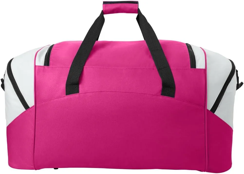 Auburn University Duffel Bag LARGE Auburn Suitcase or Gym Bag for Men Ladies Him or Her! (Auburn Logo, Pink)