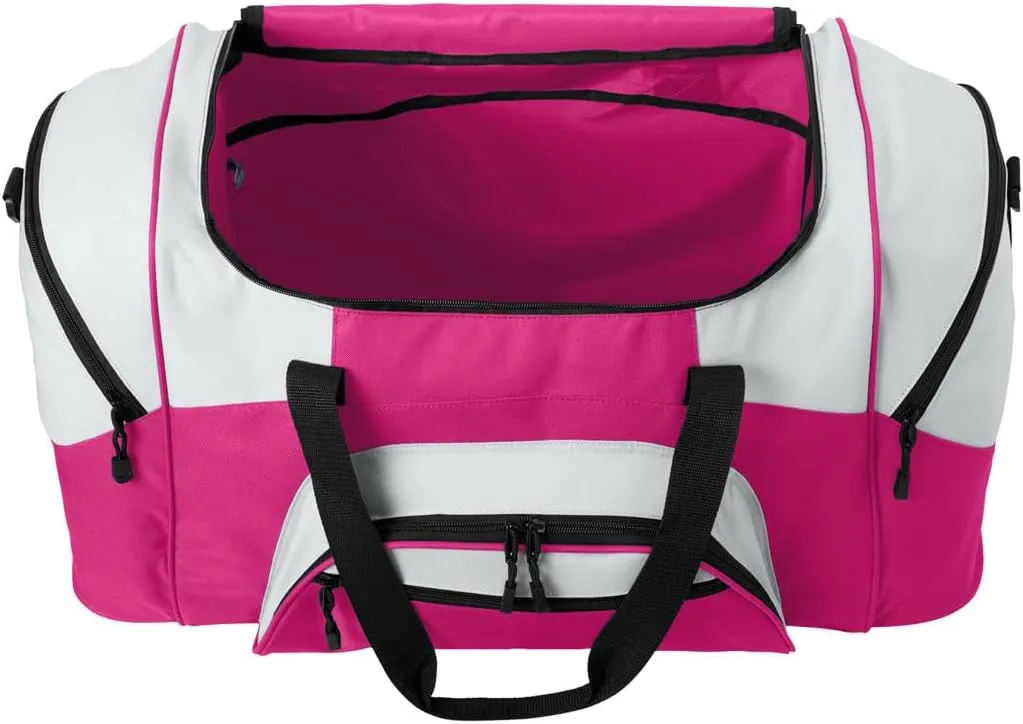 Auburn University Duffel Bag LARGE Auburn Suitcase or Gym Bag for Men Ladies Him or Her! (Auburn Logo, Pink)