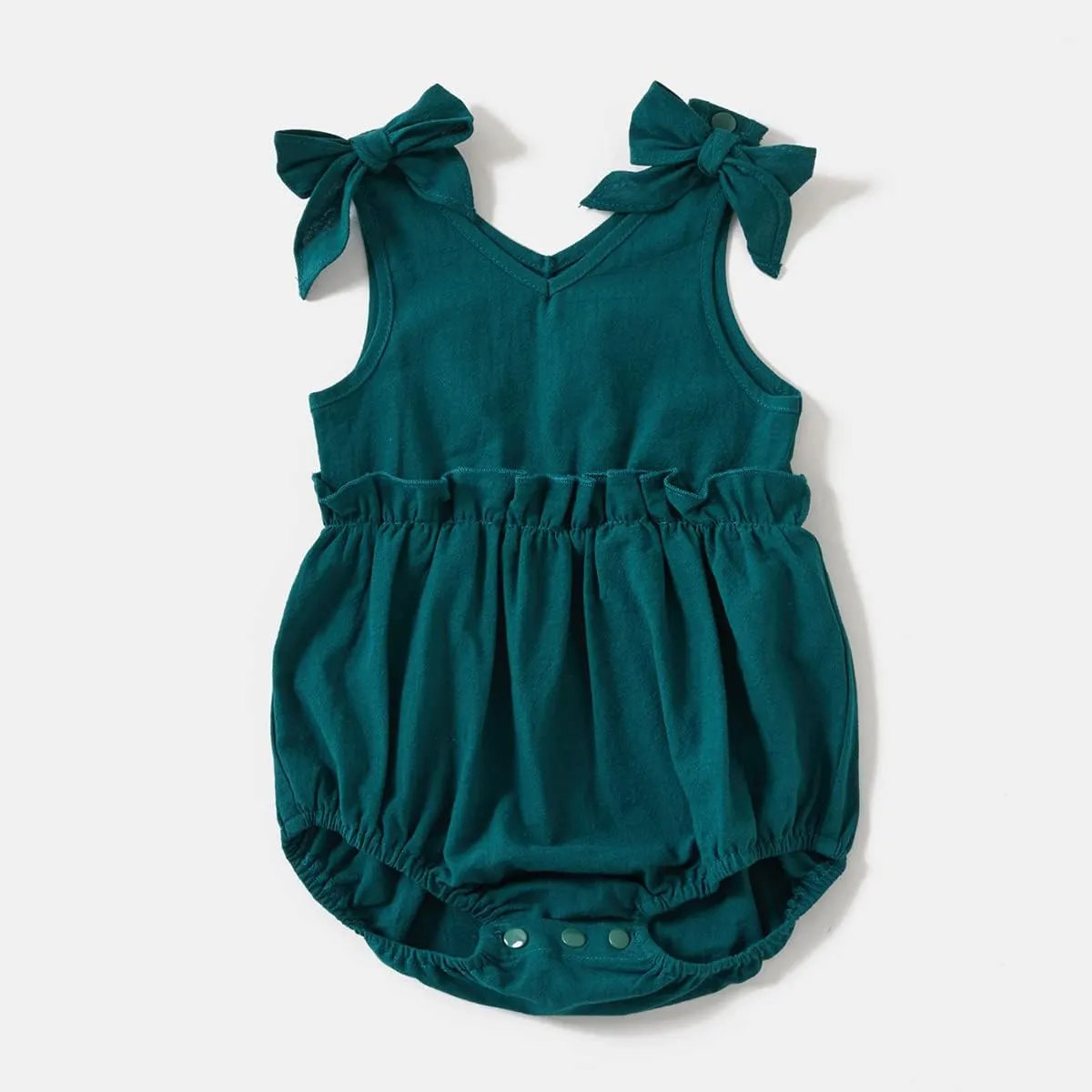 AWIBMK Mommy and Me Dresses Outfits Floral Sling Family Matching Romper V Neck Clothes Suit Set for Mother and Daughter