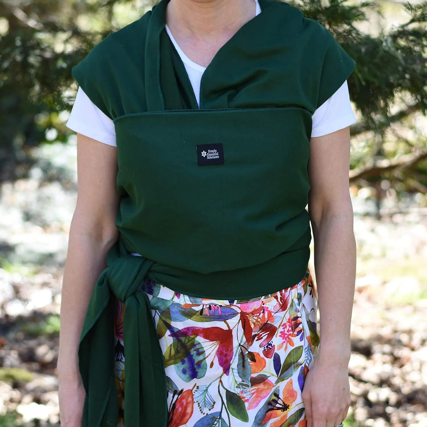Baby Wrap Carrier Soft, Stretchy, Cotton Baby Wrap, Baby Sling, Nursing Cover Up for use with Newborn-Toddler: Evenly distributes Weight for More Comfortable Carrying (Dark Green)
