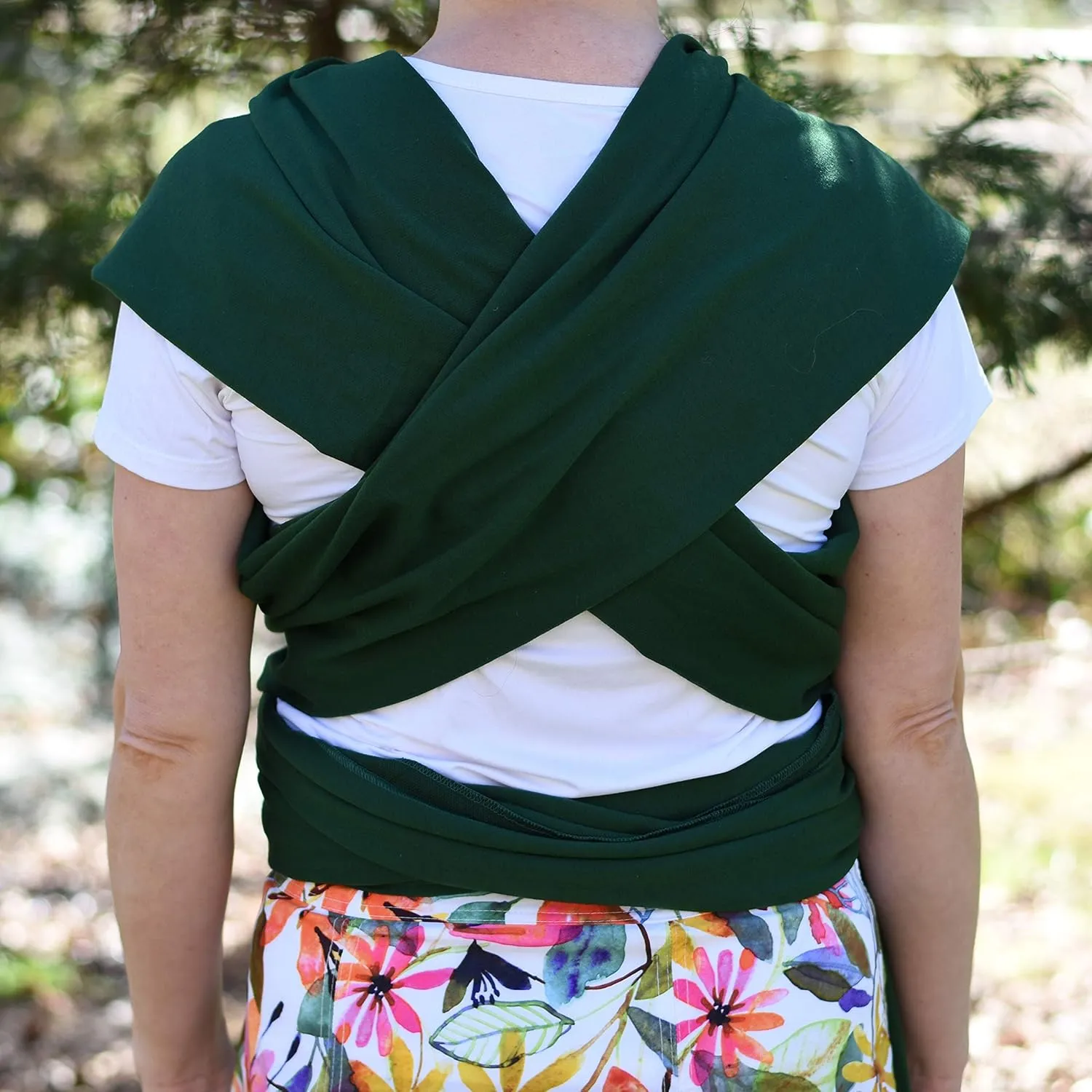 Baby Wrap Carrier Soft, Stretchy, Cotton Baby Wrap, Baby Sling, Nursing Cover Up for use with Newborn-Toddler: Evenly distributes Weight for More Comfortable Carrying (Dark Green)
