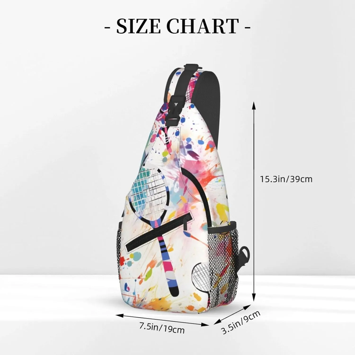 Badminton Racket Cross Chest Bag For Men Shoulder Bag Travel Hiking Daypack For Women Sling Bag Unisex Crossbody Backpack Casual Bags