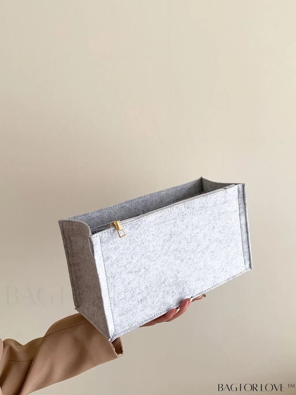BagForLove - Felt Tote Bag: Multi-pocketed Design with Inner Compartment