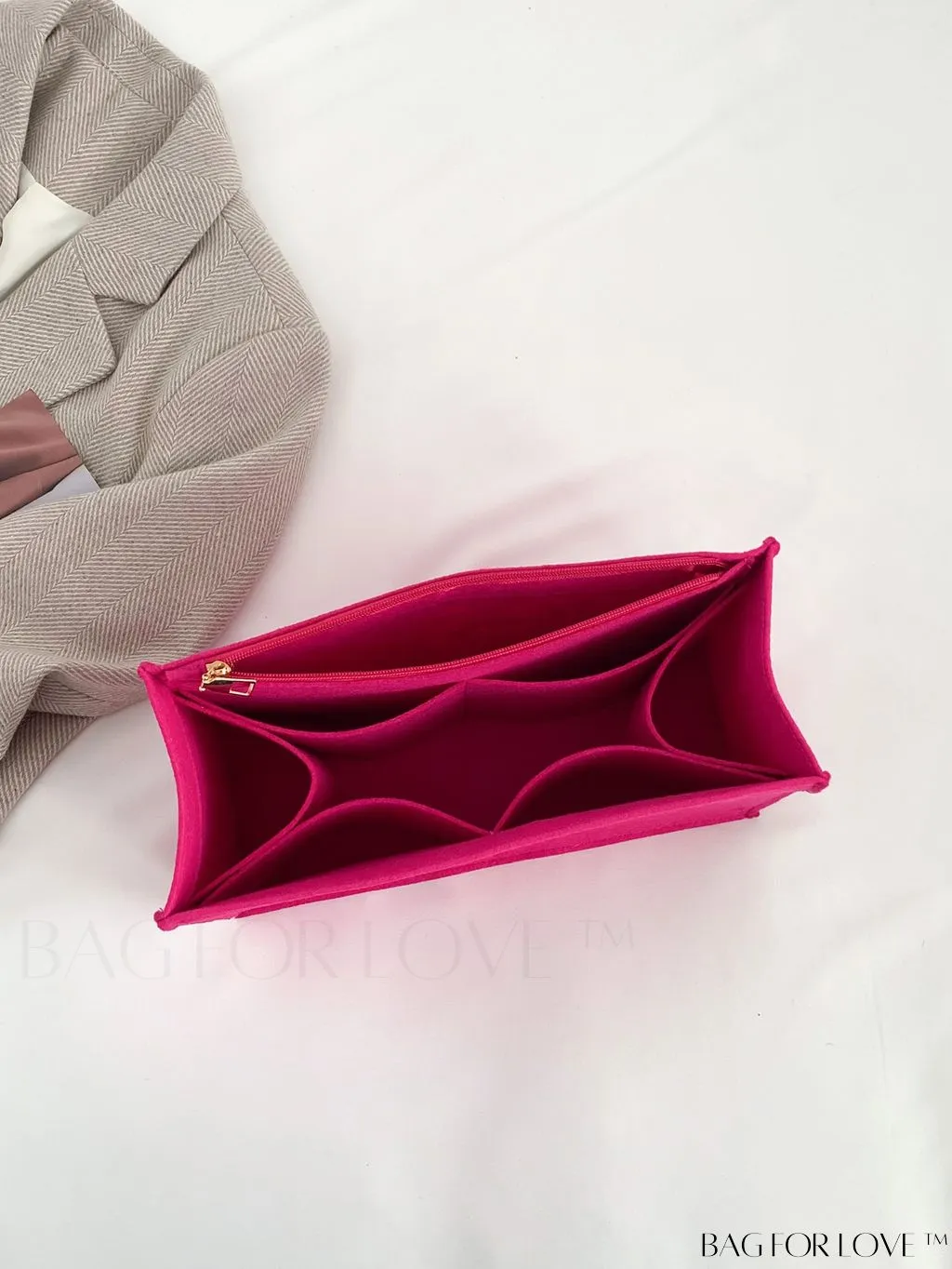 BagForLove - Felt Tote Bag: Multi-pocketed Design with Inner Compartment