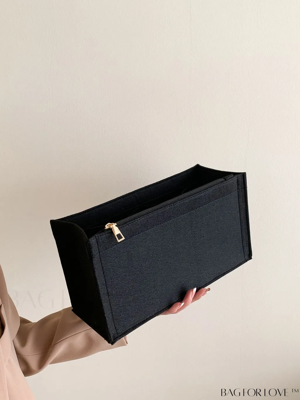 BagForLove - Felt Tote Bag: Multi-pocketed Design with Inner Compartment