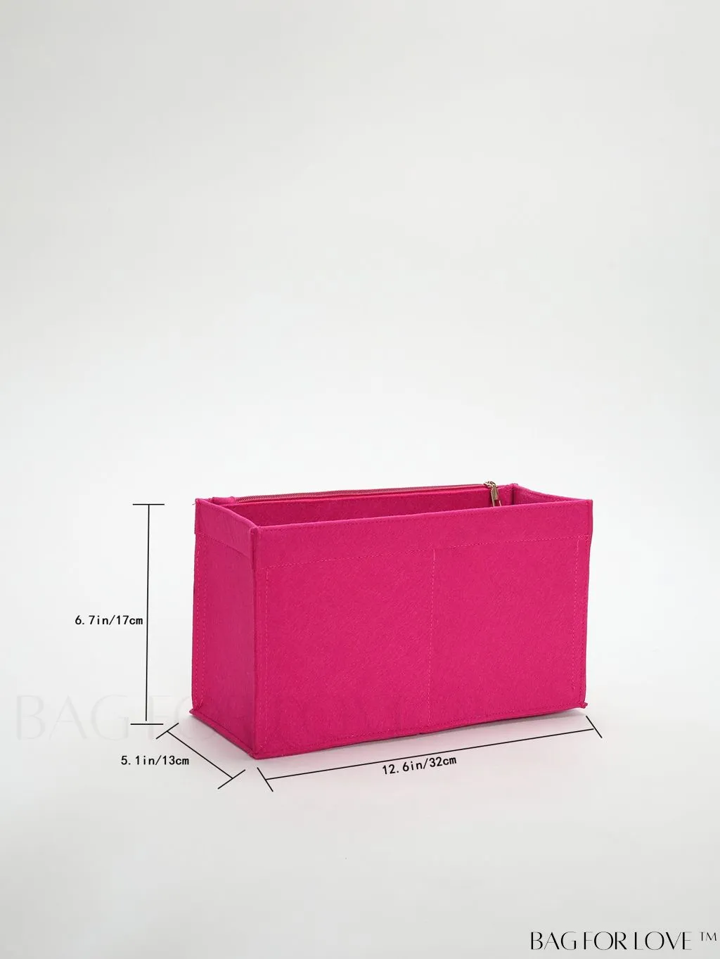 BagForLove - Felt Tote Bag: Multi-pocketed Design with Inner Compartment