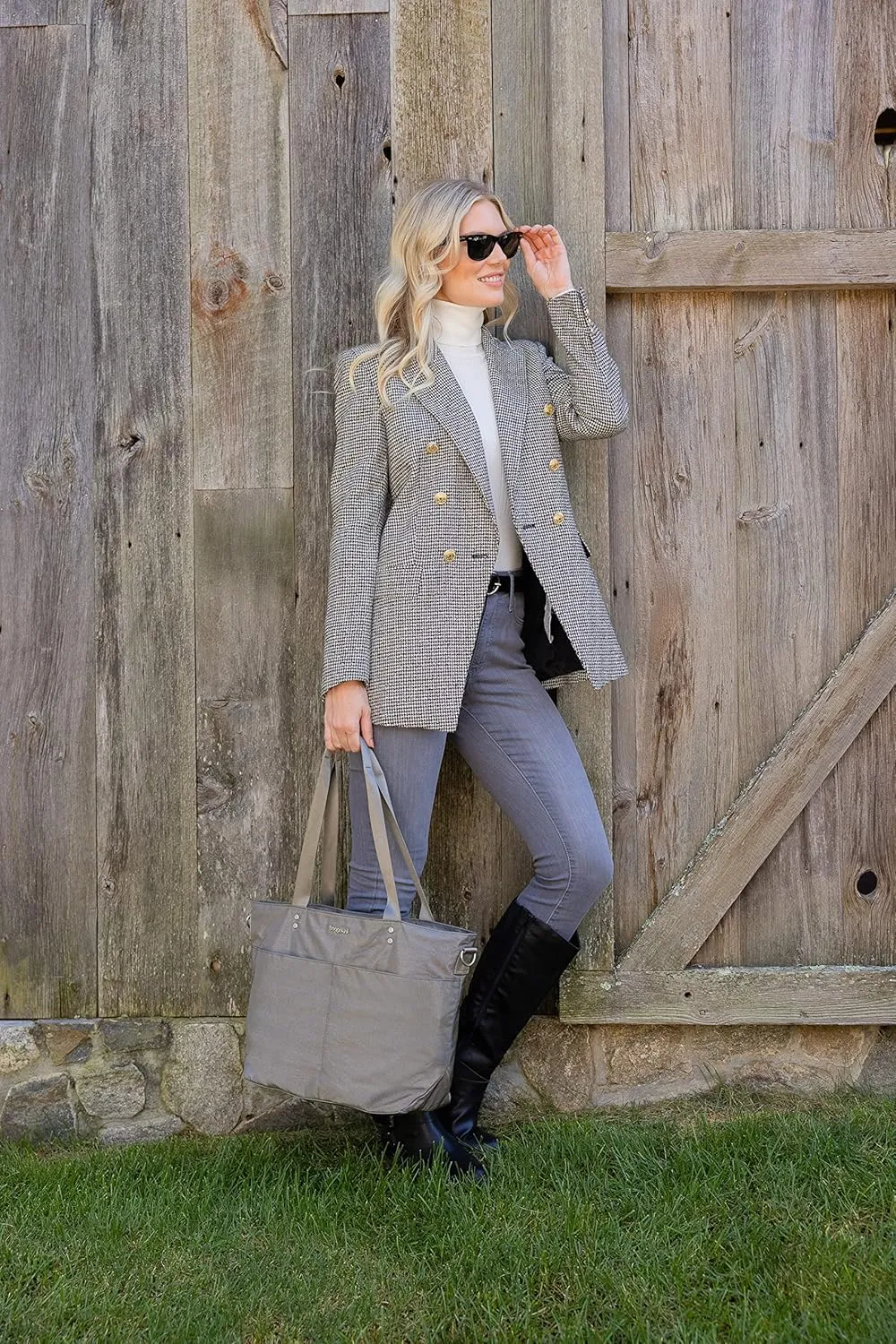 Baggallini Carryall Tote Bag - Crossbody Tote Bag for Women