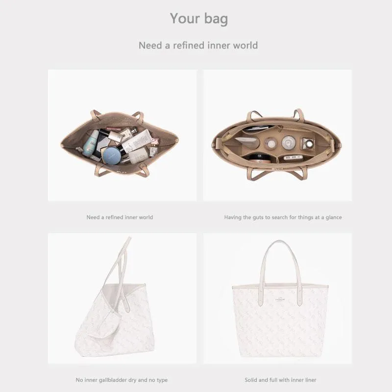 BaginBag | Handbag Organizer For Coach Central bag  | Coach Purse Insert  | Coach Bag Liner | Coach Insert Organizer | Bag Organizer | Coach Organizer | Luxury bag | Organizer inserts for handbags | Tote bag organizer  | Coach Inner Bag