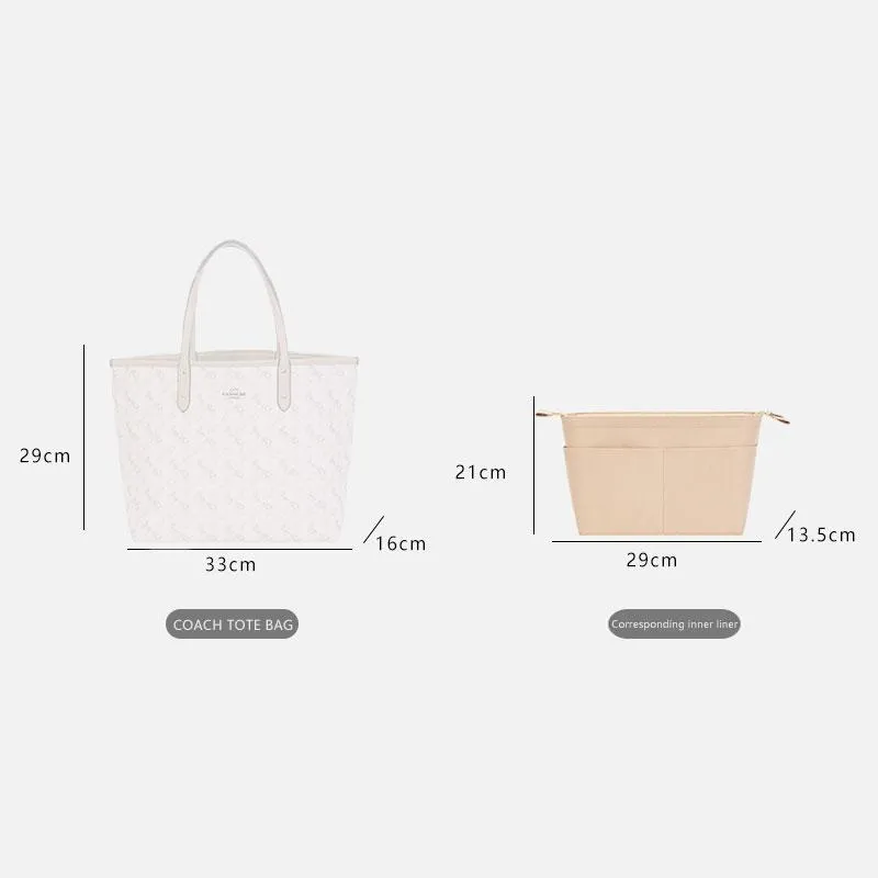 BaginBag | Handbag Organizer For Coach Central bag  | Coach Purse Insert  | Coach Bag Liner | Coach Insert Organizer | Bag Organizer | Coach Organizer | Luxury bag | Organizer inserts for handbags | Tote bag organizer  | Coach Inner Bag