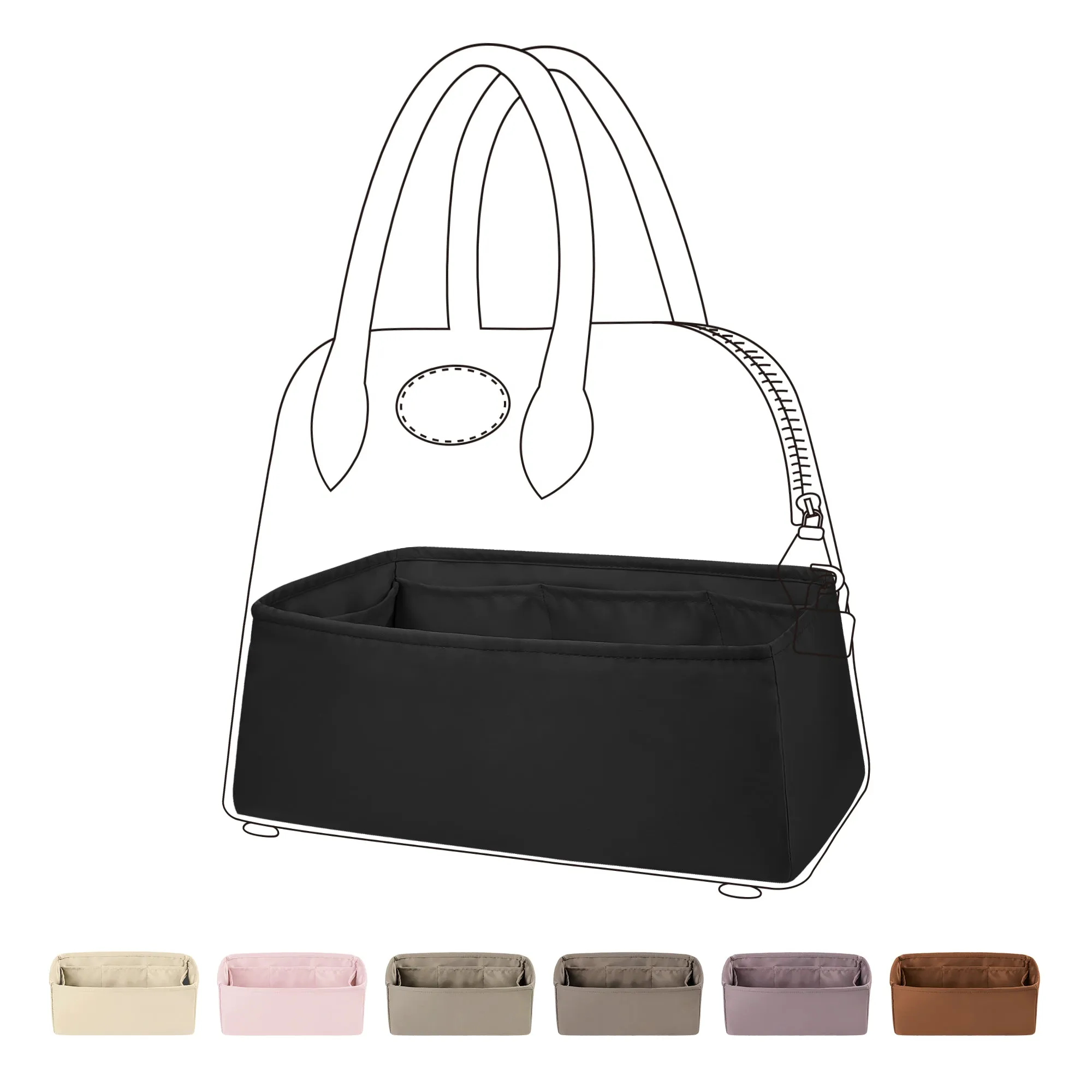 BaginBag® | Handbag Organizer For Hermes Bolide Bags | Hermes Purse Insert  | purse insert organizer |  Hermes Organizer Purse |  Hermes Tote Bag  Organizer | Bag Organizer | Tote Insert bag |  travel bag organizer | Hermes Purse Organization