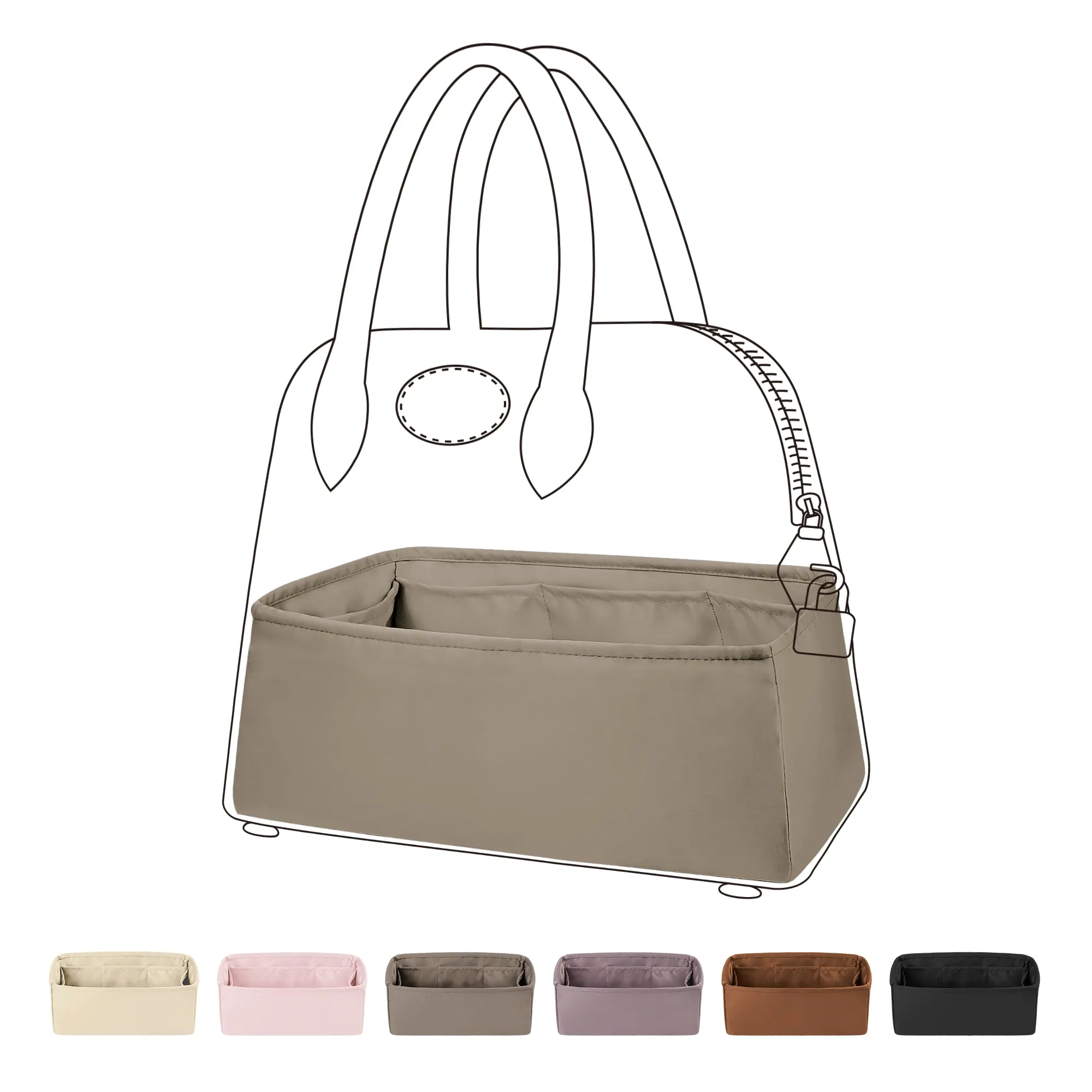 BaginBag® | Handbag Organizer For Hermes Bolide Bags | Hermes Purse Insert  | purse insert organizer |  Hermes Organizer Purse |  Hermes Tote Bag  Organizer | Bag Organizer | Tote Insert bag |  travel bag organizer | Hermes Purse Organization