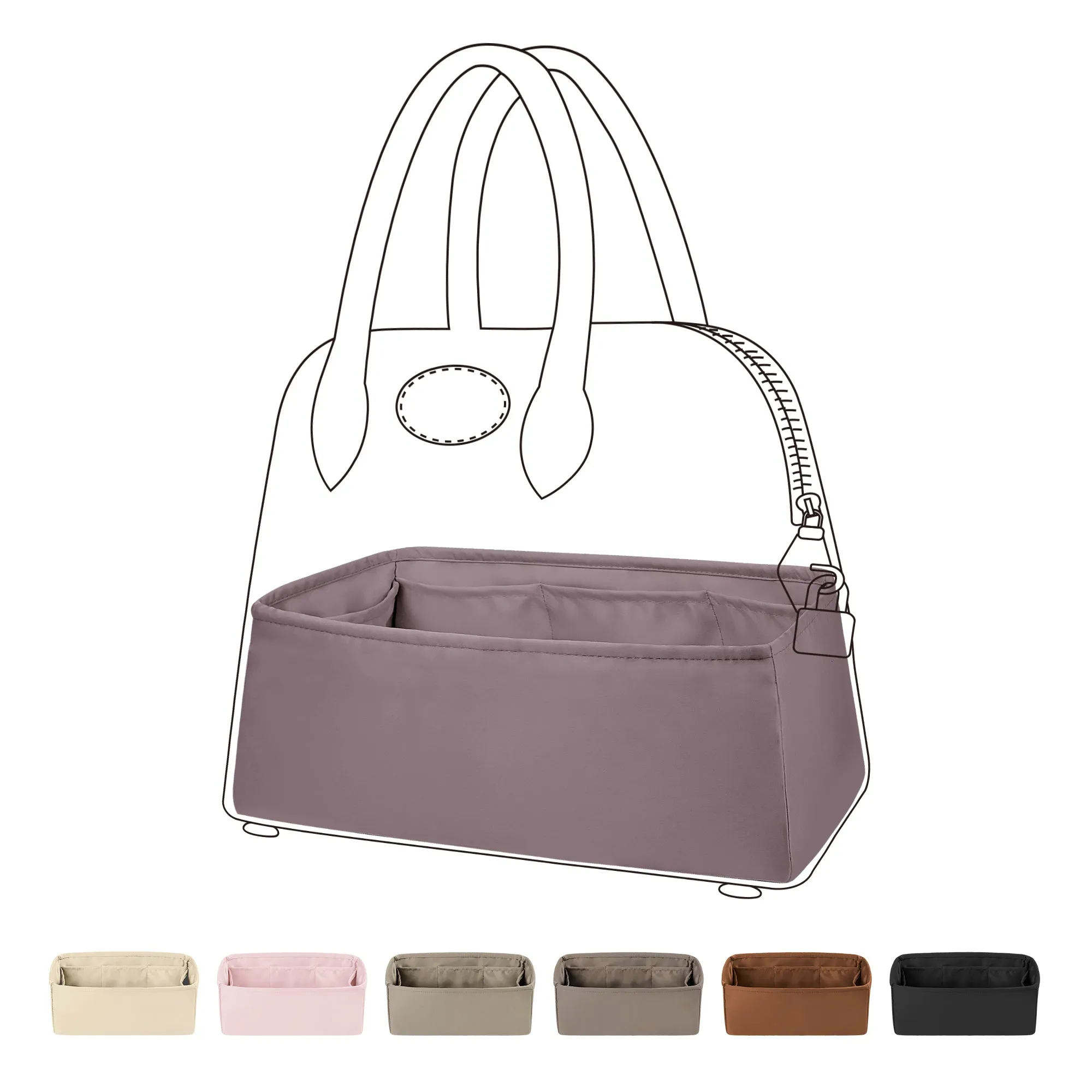 BaginBag® | Handbag Organizer For Hermes Bolide Bags | Hermes Purse Insert  | purse insert organizer |  Hermes Organizer Purse |  Hermes Tote Bag  Organizer | Bag Organizer | Tote Insert bag |  travel bag organizer | Hermes Purse Organization