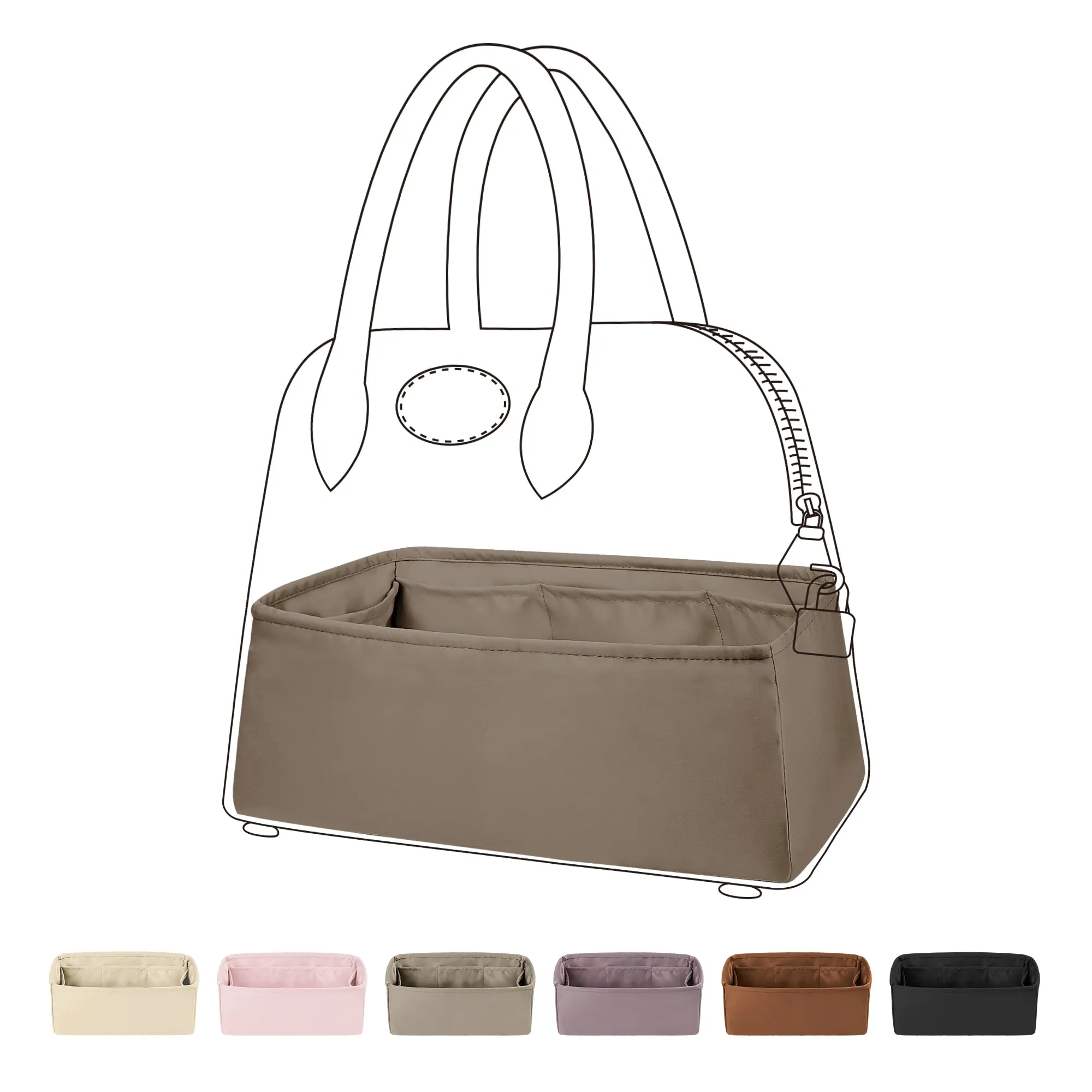 BaginBag® | Handbag Organizer For Hermes Bolide Bags | Hermes Purse Insert  | purse insert organizer |  Hermes Organizer Purse |  Hermes Tote Bag  Organizer | Bag Organizer | Tote Insert bag |  travel bag organizer | Hermes Purse Organization