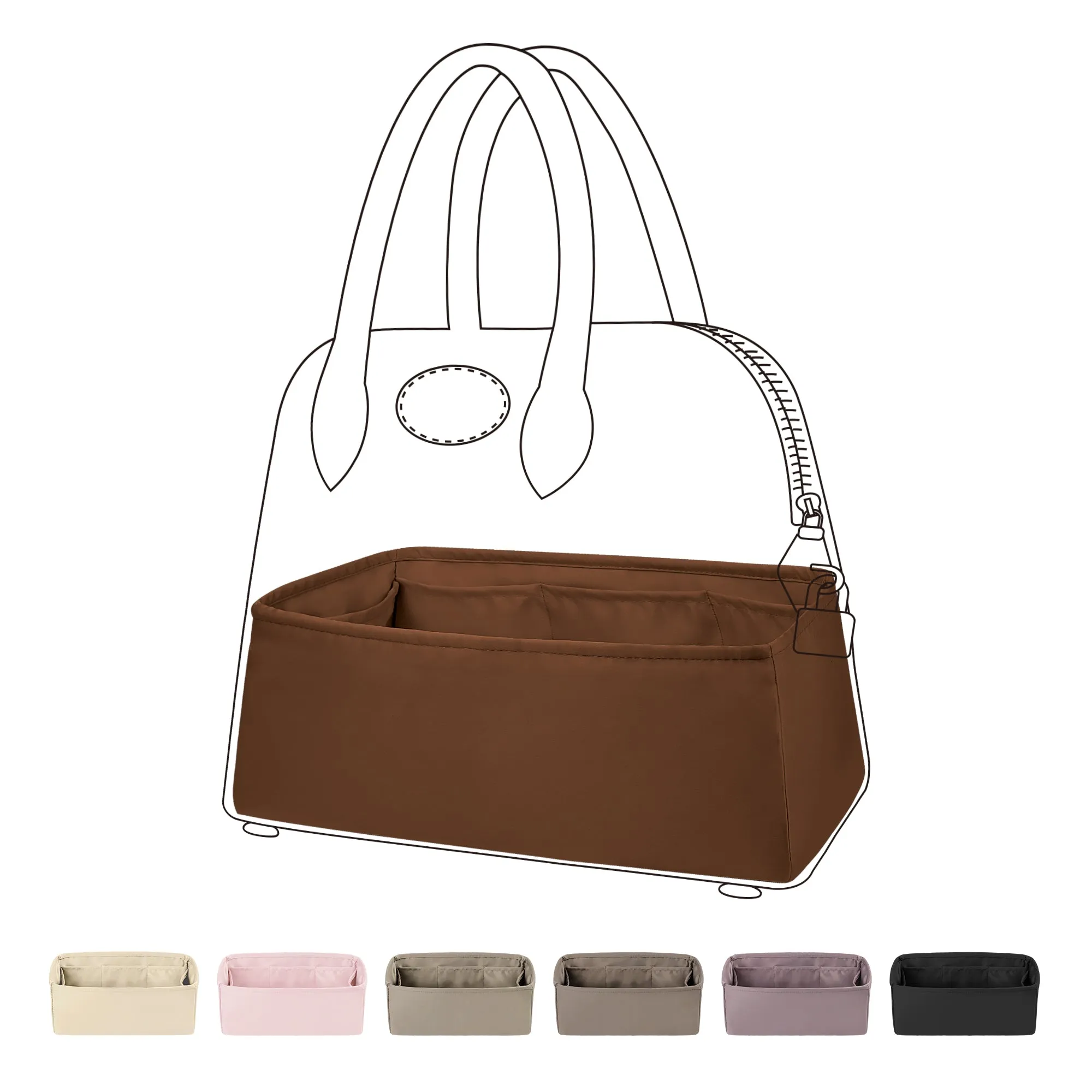 BaginBag® | Handbag Organizer For Hermes Bolide Bags | Hermes Purse Insert  | purse insert organizer |  Hermes Organizer Purse |  Hermes Tote Bag  Organizer | Bag Organizer | Tote Insert bag |  travel bag organizer | Hermes Purse Organization