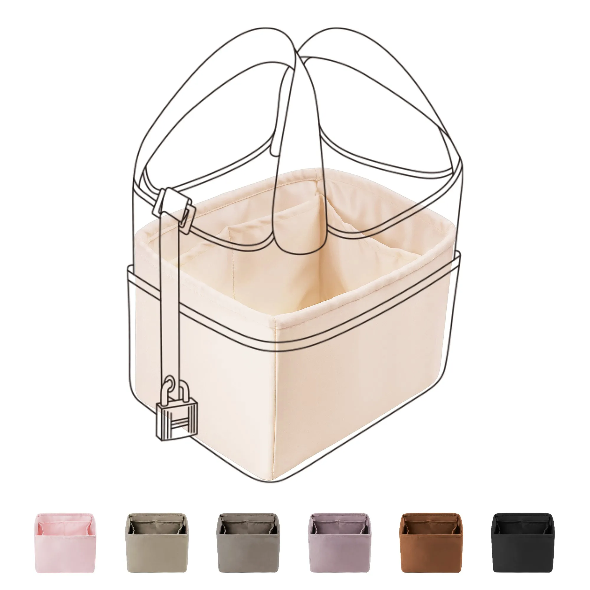 BaginBag® | Handbag Organizer For Hermes Cargo Picotin Bags | Purse Insert  | purse insert organizer |  Hermes Organizer Purse | Tote Bag  Organizer | Bag Organizer | Tote Insert bag |  travel bag organizer | Purse Organization