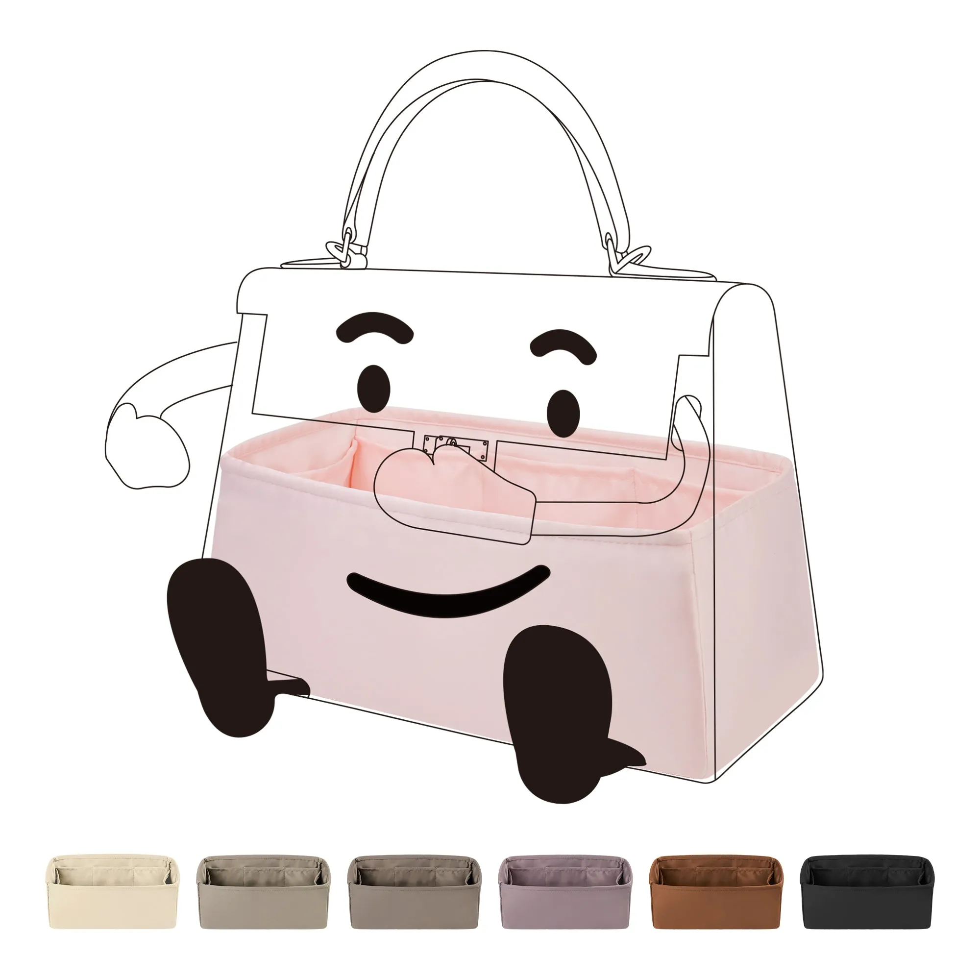 BaginBag® | Handbag Organizer For Hermes Kelly Doll Bags | Hermes Purse Insert  | purse insert organizer |  Hermes Organizer Purse |  Hermes Tote Bag  Organizer | Bag Organizer | Tote Insert bag |  travel bag organizer | Hermes Purse Organization