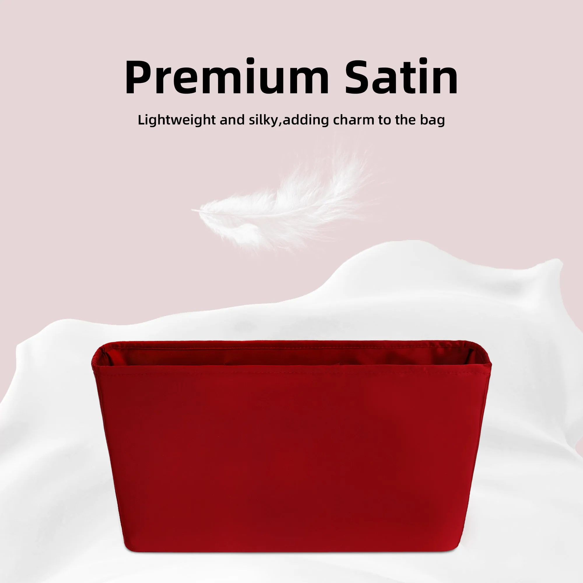 Baginbag | Purse Organizer Insert | Fits LV Neverfull Mini/PM/MM/GM Bags | Silk Bag Organizer | Luxury Handbag & Tote Shaper | handbag organizer
