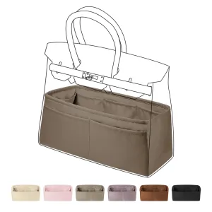 Baginbag | Purse Organizer Silky Smooth | Silk  | Lux Handbag Tote in Bag Shapers | Fits Birkin Hermes 25/30/35/40 Bags | tote bag organizer | organizer bag