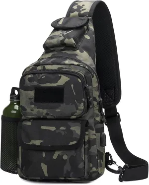 BAIGIO Tactical Chest Sling Bag Crossbody Pack One Strap Shoulder Backpack