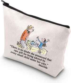 BDPWSS Musical Theatre Makeup Bag Musical Inspired Gift Theatre Lover Gift TV Show Fans Zipper Pouch (There no doubt)