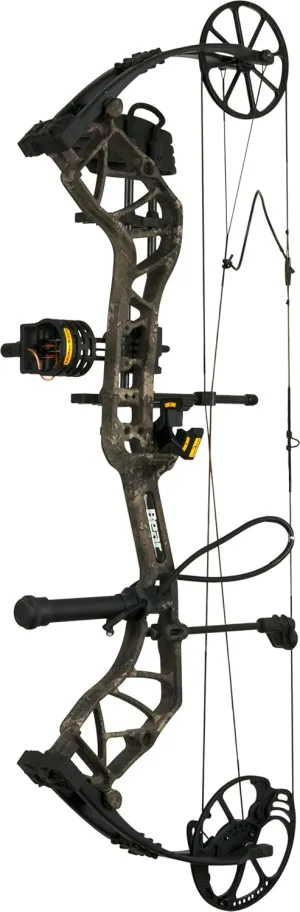 Bear Archery Species EV Ready to Hunt Extra Adult Compound Bow Package, 23.5”- 30.5” Draw Length, 55-70 and 45-60 Lbs Draw Weight, Up to 320 FPS, Made in USA, Limited Life-Time Warranty