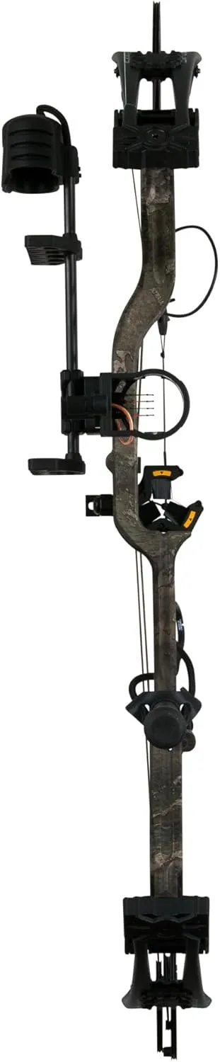 Bear Archery Species EV Ready to Hunt Extra Adult Compound Bow Package, 23.5”- 30.5” Draw Length, 55-70 and 45-60 Lbs Draw Weight, Up to 320 FPS, Made in USA, Limited Life-Time Warranty