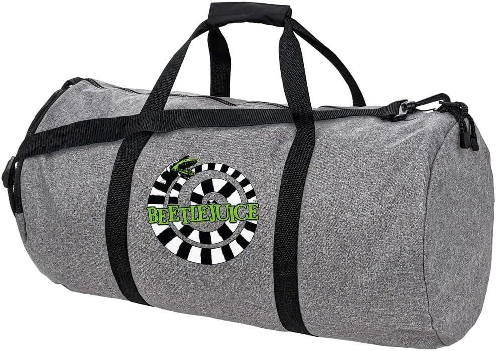Beetlejuice Sandworm Logo Lightweight Duffel Bag for Sports and Gym Packable for Travel