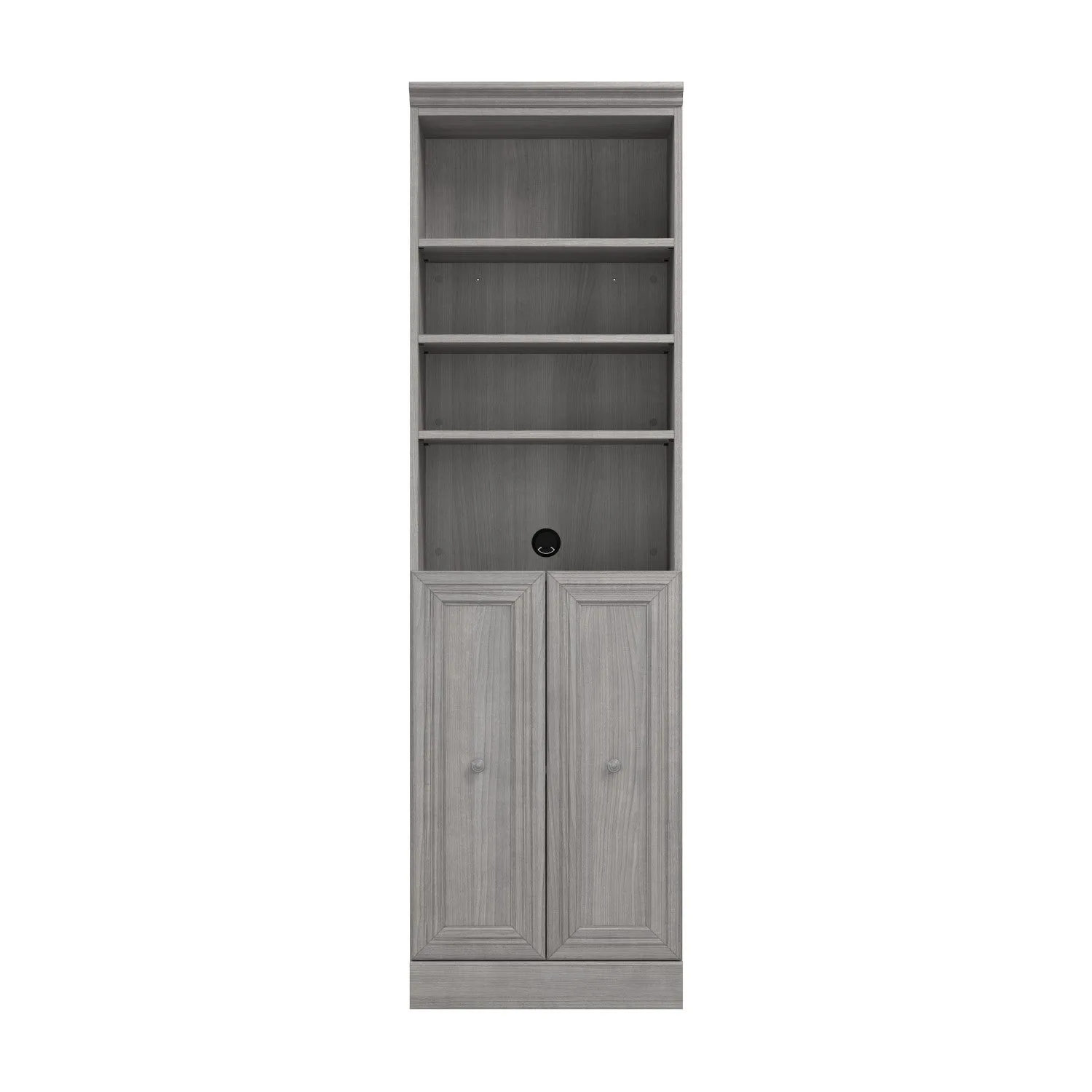 Bestar Versatile 25 W Closet Organizer with Doors - Platinum|Organisateur de garde-robe Versatile de Bestar de 25 po (L) avec portes - platine