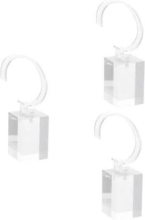 BESTYASH 3pcs Transparent Plastic Watch Display Holder Stand for Bracelet and Bangle Organizer Rack Sturdy Lightweight and Scratch-resistant Design for Jewelry Storage and Presentation