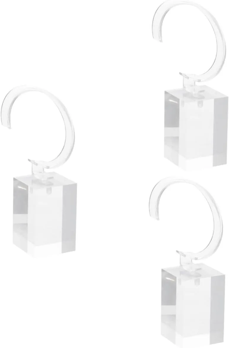 BESTYASH 3pcs Transparent Plastic Watch Display Holder Stand for Bracelet and Bangle Organizer Rack Sturdy Lightweight and Scratch-resistant Design for Jewelry Storage and Presentation