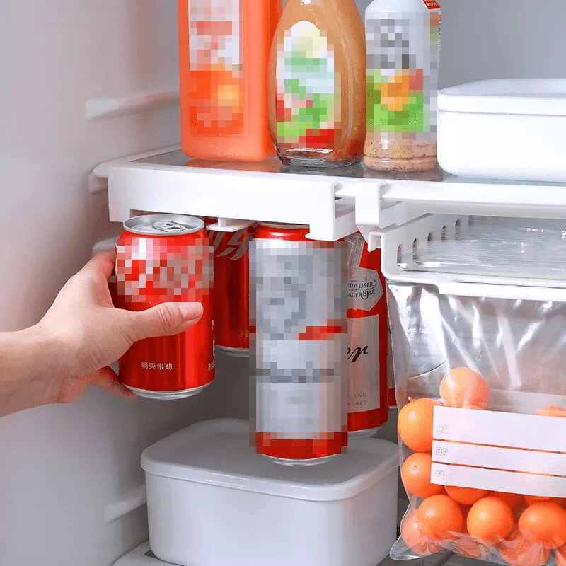 Beverage Organizer Rack - Fridge Can and Bottle Storage