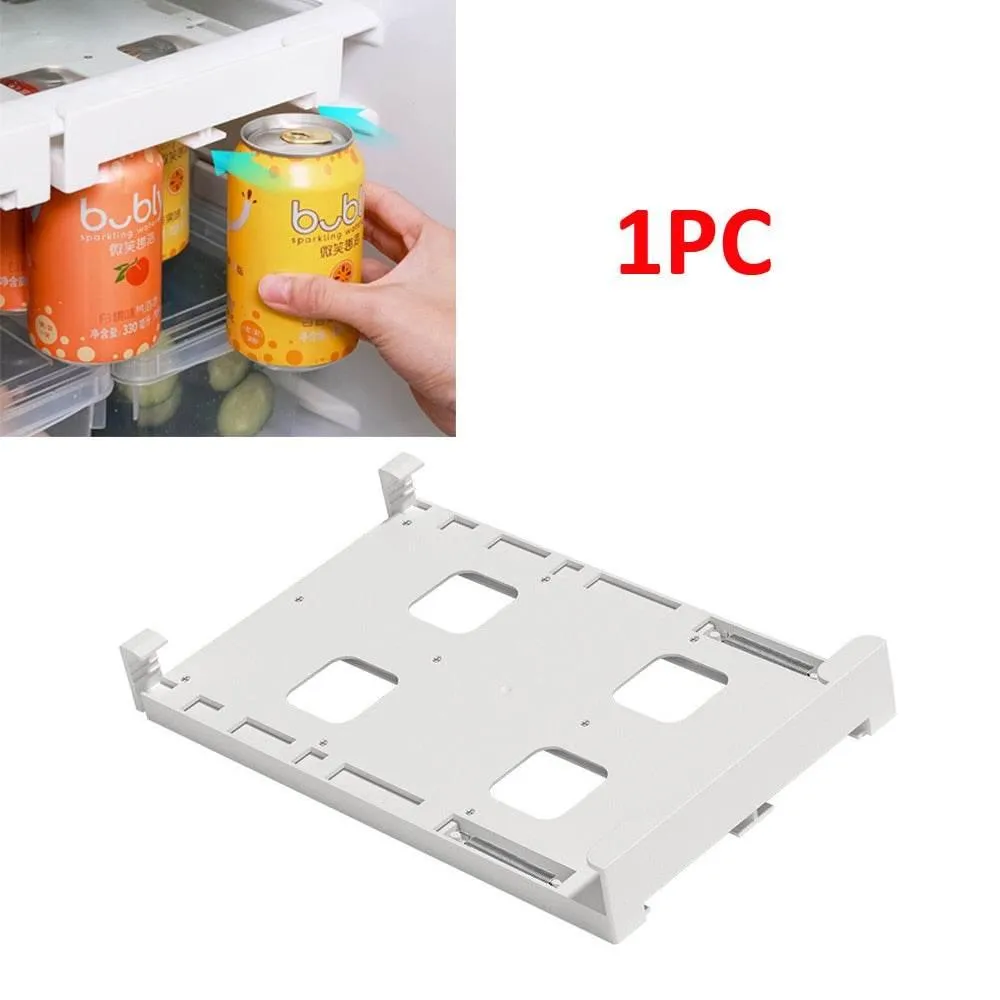 Beverage Organizer Rack - Fridge Can and Bottle Storage