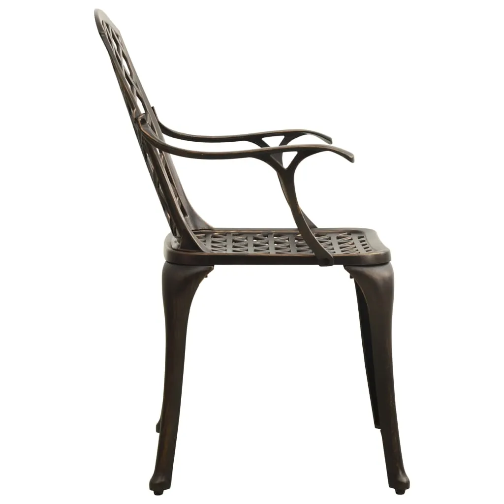 Bistro Set Cast Aluminum Balcony Furniture Multi Colors 3/5 Piece