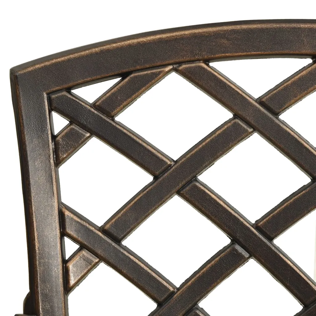 Bistro Set Cast Aluminum Balcony Furniture Multi Colors 3/5 Piece