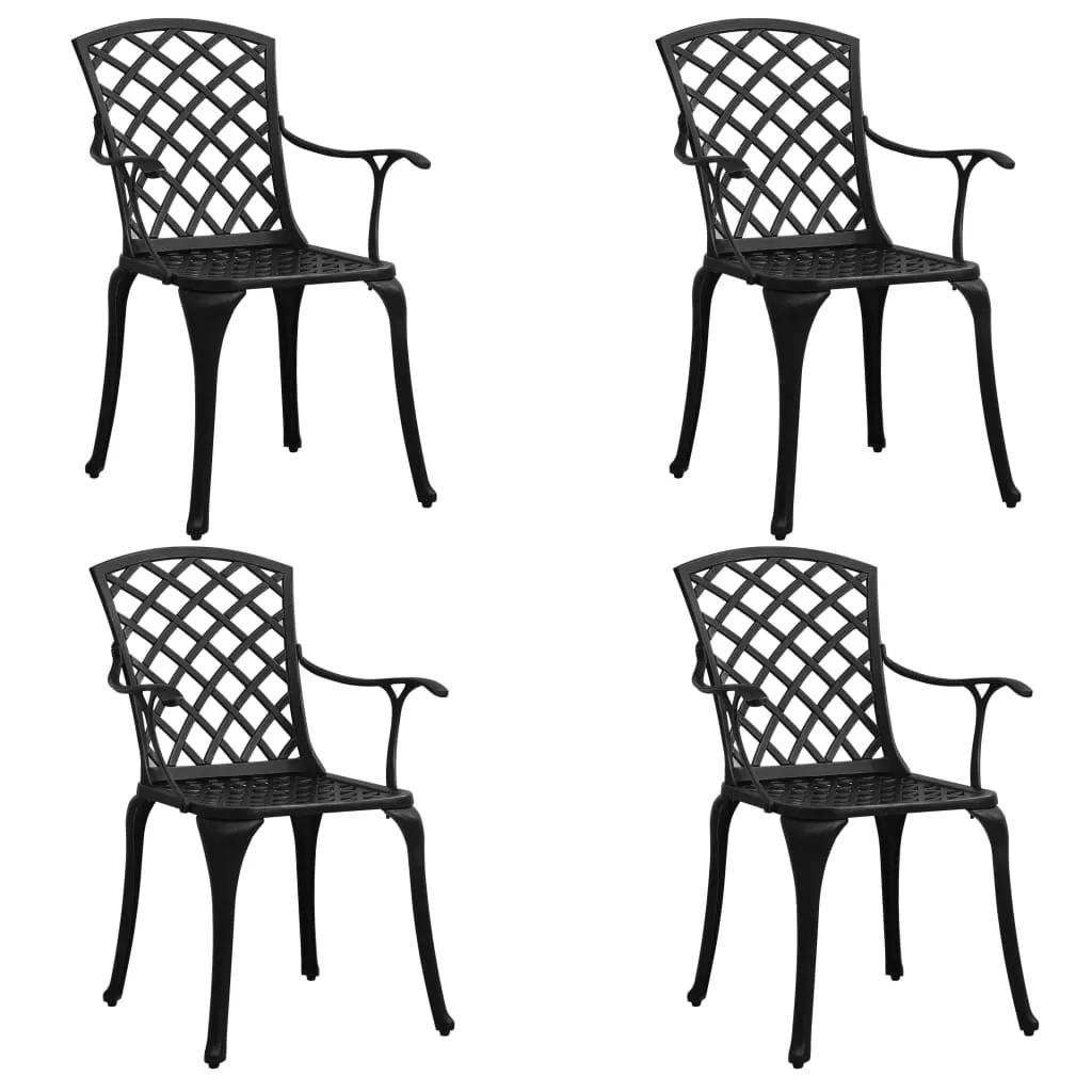 Bistro Set Cast Aluminum Balcony Furniture Multi Colors 3/5 Piece