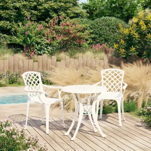 Bistro Set Cast Aluminum Balcony Furniture Multi Colors 3/5 Piece