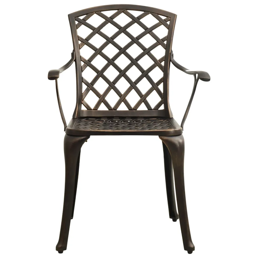 Bistro Set Cast Aluminum Balcony Furniture Multi Colors 3/5 Piece