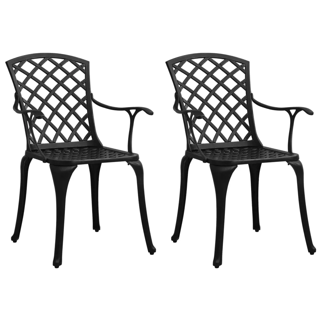 Bistro Set Cast Aluminum Balcony Furniture Multi Colors 3/5 Piece