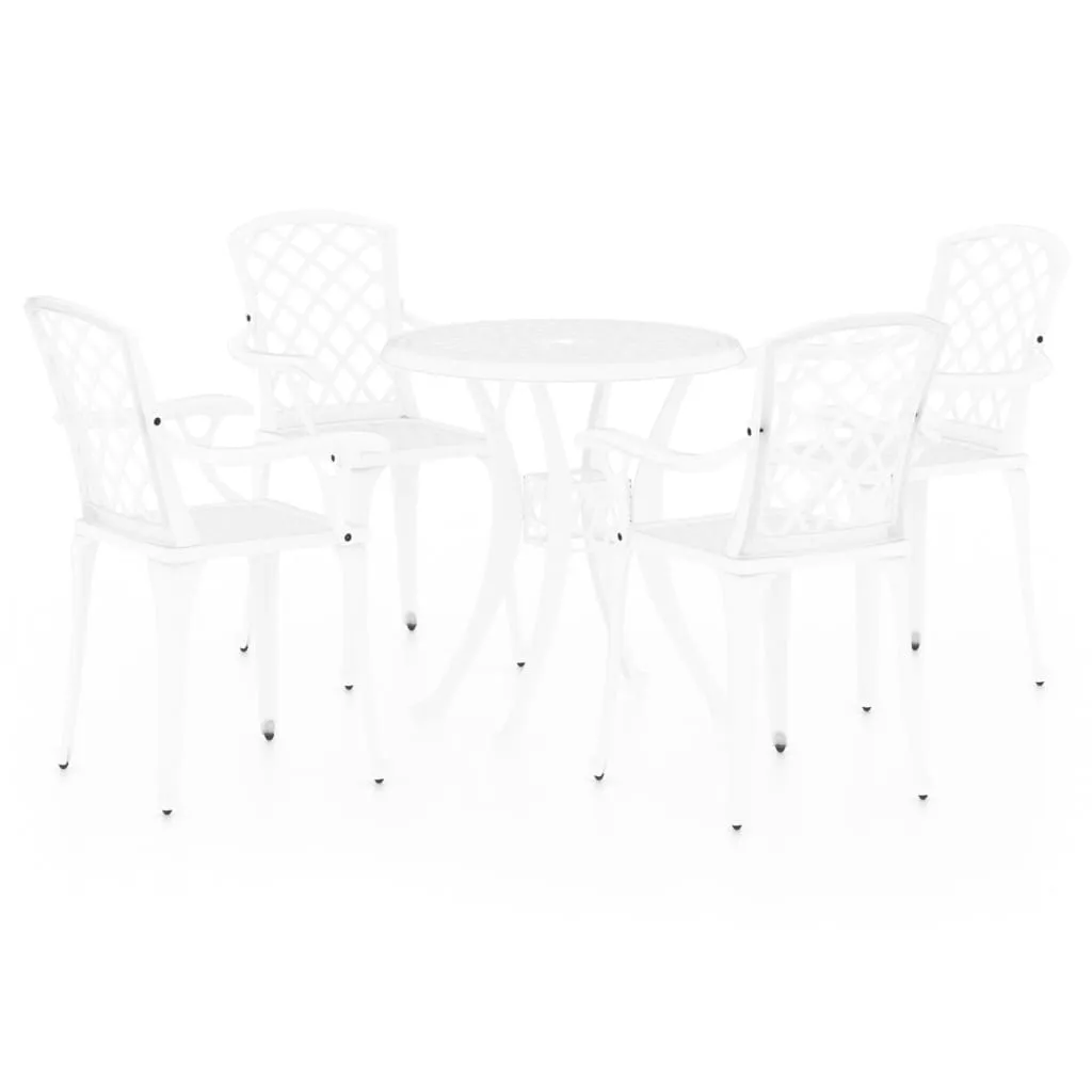 Bistro Set Cast Aluminum Balcony Furniture Multi Colors 3/5 Piece