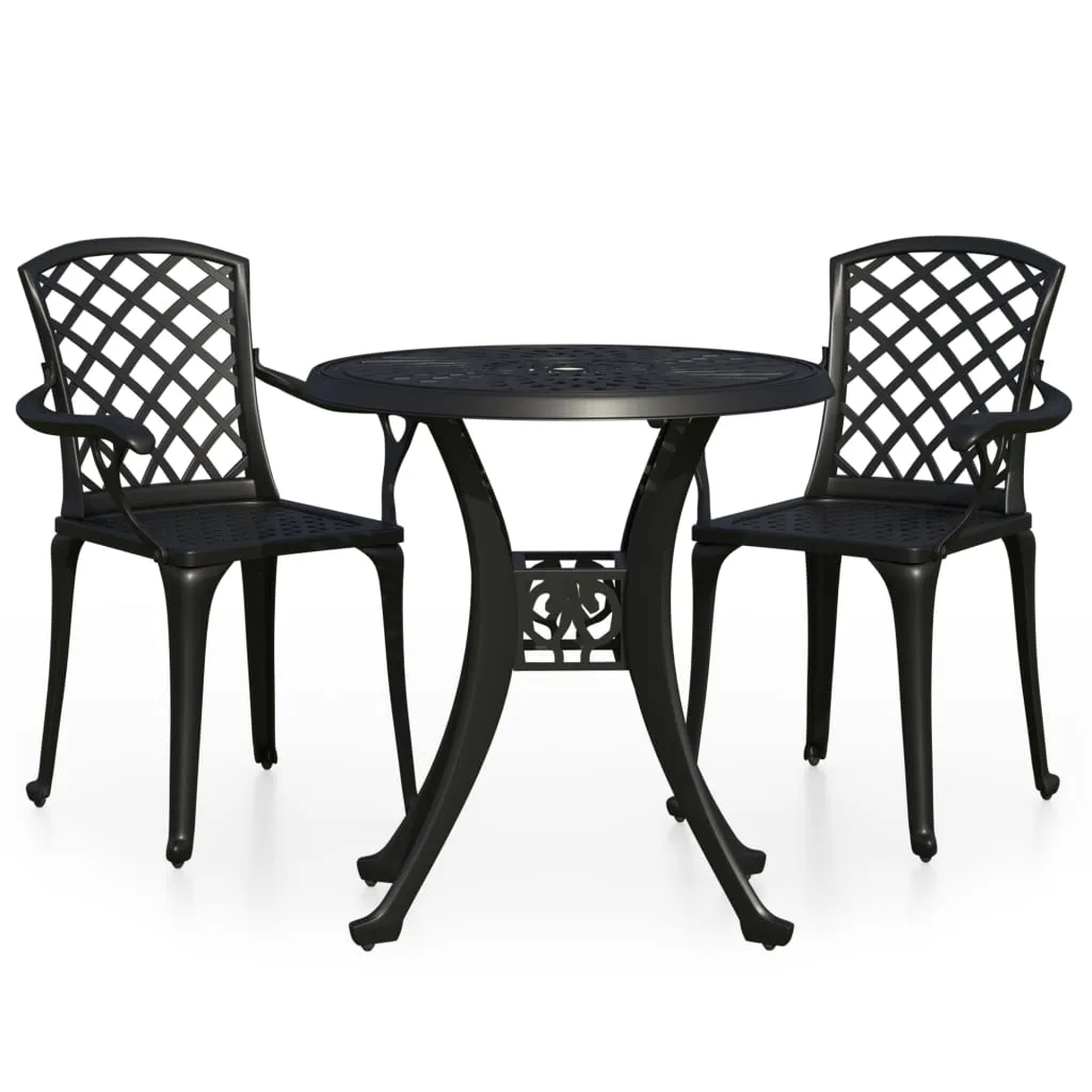 Bistro Set Cast Aluminum Balcony Furniture Multi Colors 3/5 Piece