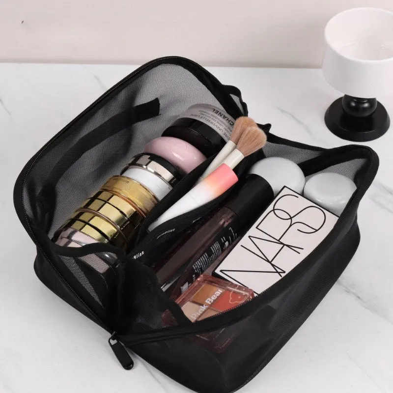 Black Letter Portable Make Up Bags DP25C632