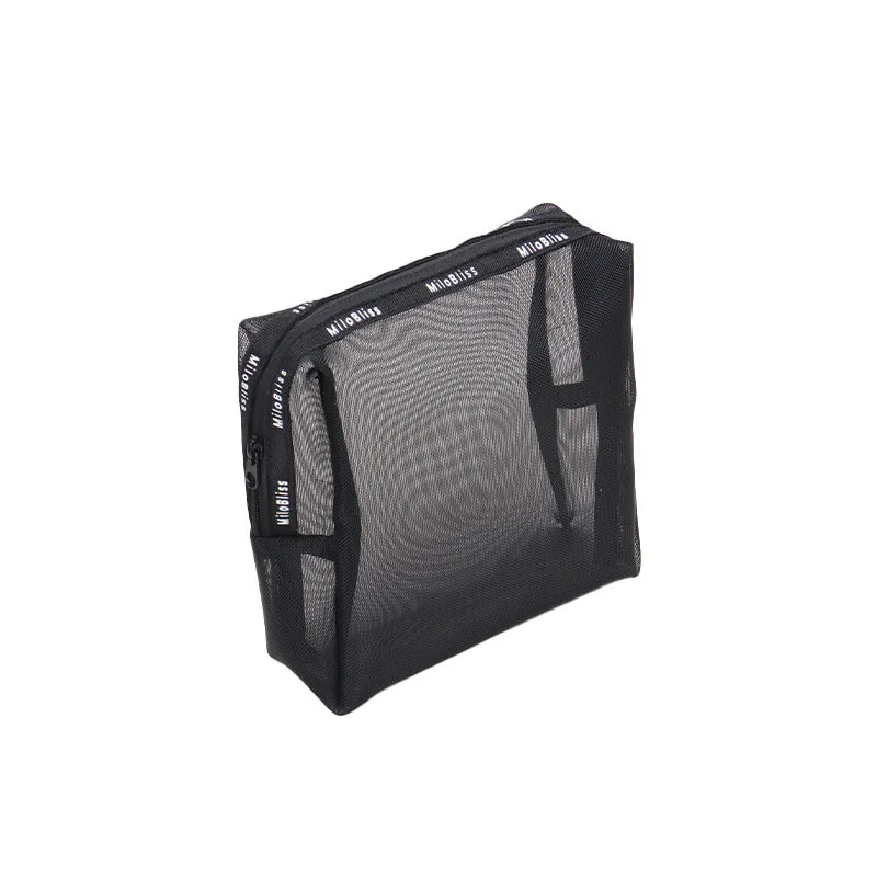 Black Letter Portable Make Up Bags DP25C632