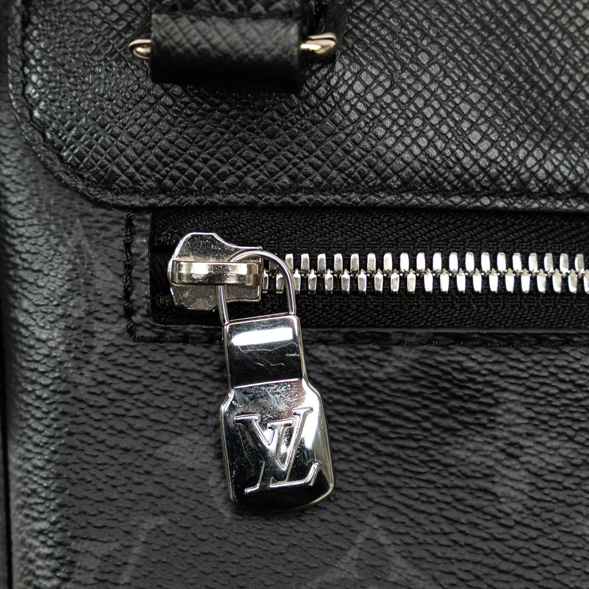 Black Louis Vuitton Taigarama Outdoor Flap Messenger Crossbody Bag